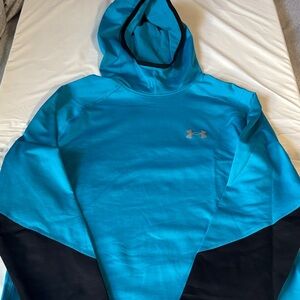 Under Armour Men's Teal and Black Hoodie